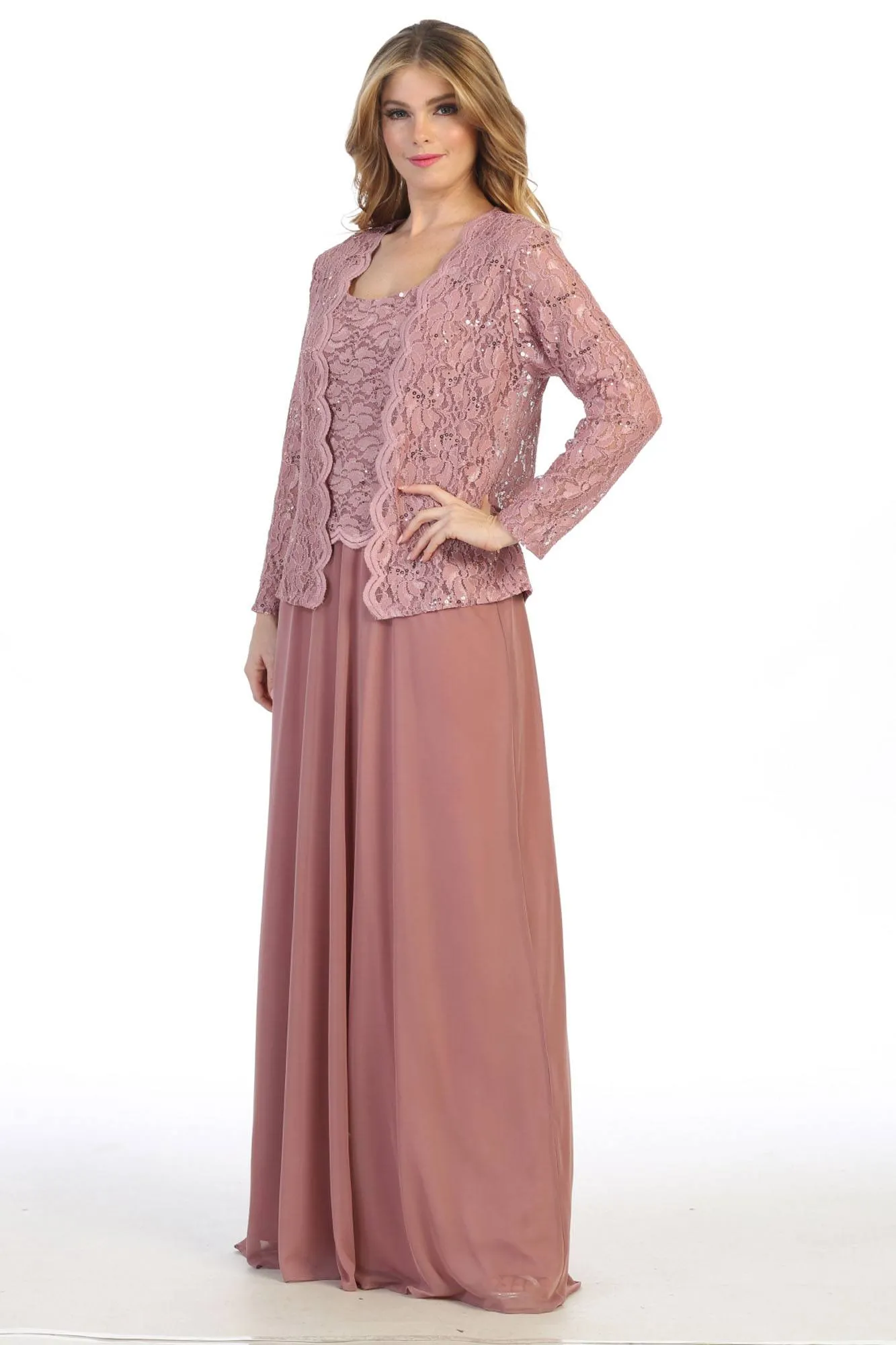 Celavie 6430-L Dress Mother of the Bride A-Line Includes Jacket
