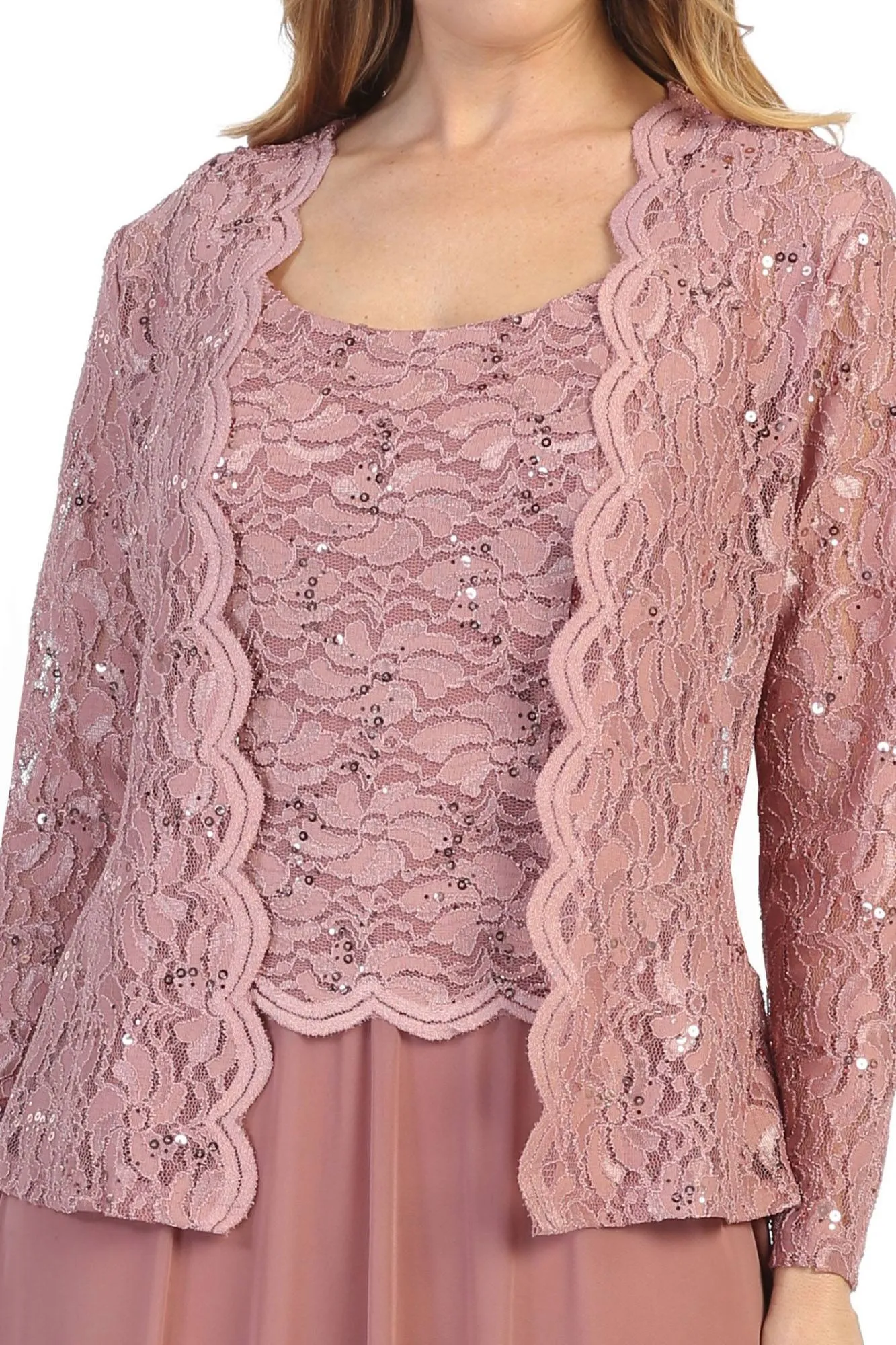 Celavie 6430-L Dress Mother of the Bride A-Line Includes Jacket
