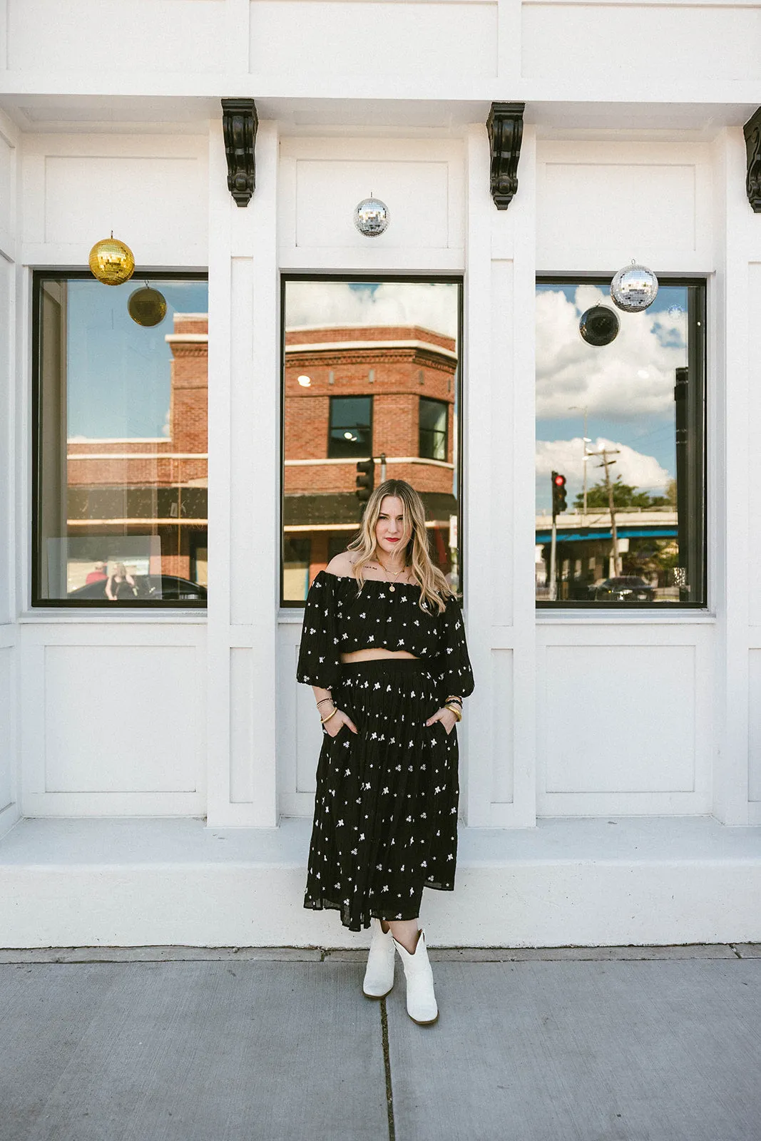 celeste skirt in black