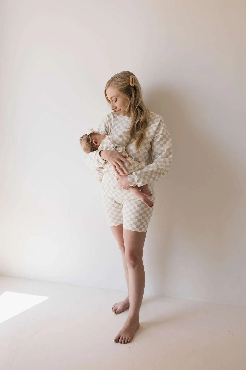 Chai Checkerboard | Long Sleeve Short Set