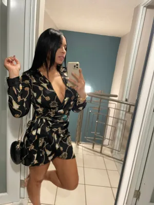 Chain print mini Dress