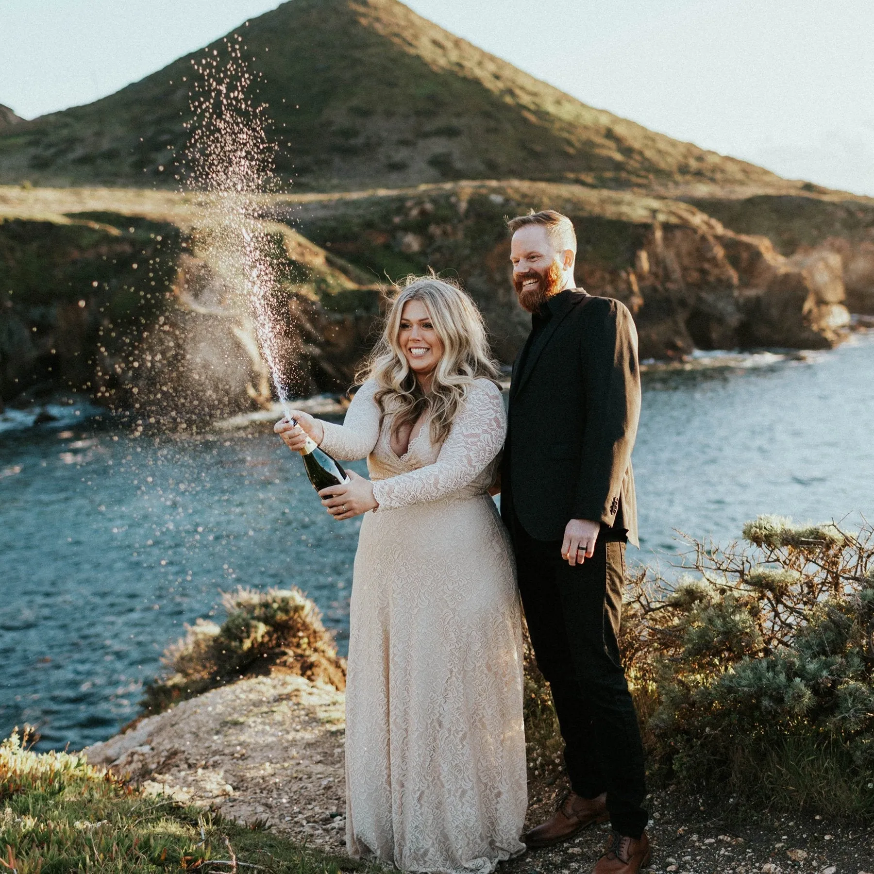 Champagne Wrap lace dress #1274