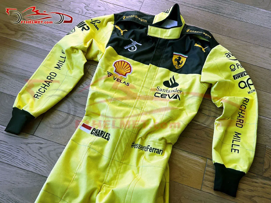 Charles Leclerc 2022 MONZA GP Racing Suit / Ferrari F1