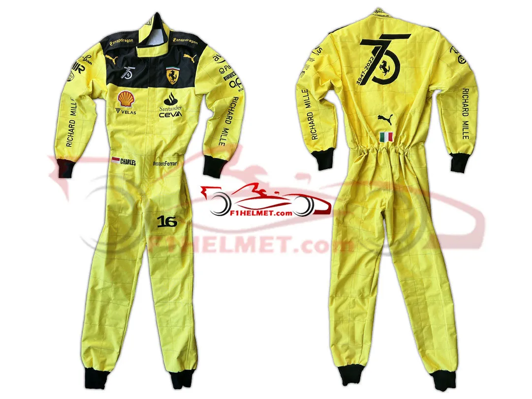 Charles Leclerc 2022 MONZA GP Racing Suit / Ferrari F1