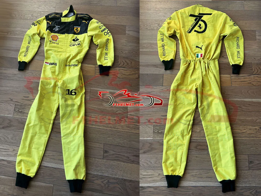 Charles Leclerc 2022 MONZA GP Racing Suit / Ferrari F1