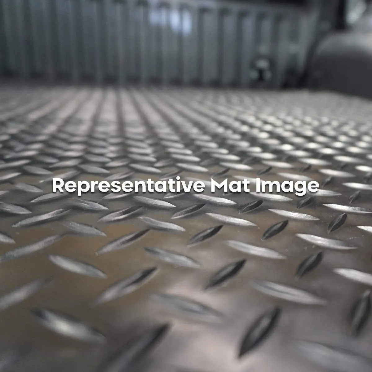 Checker Plate Rubber Ute Mat To Fit Ford Falcon FG Single Cab (2008 to July 2016)