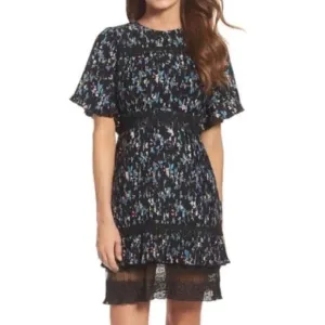 Chelsea28 Fit &amp; Flare Floral Dress XS NWT
