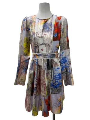 Colourful Flower Flare Dress