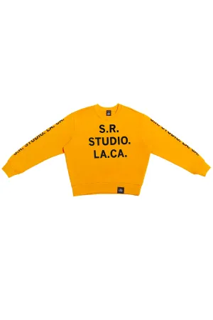 CREWNECK SWEATSHIRT WITH S.R.S. LOGO/VAMPIRE SUNRISE