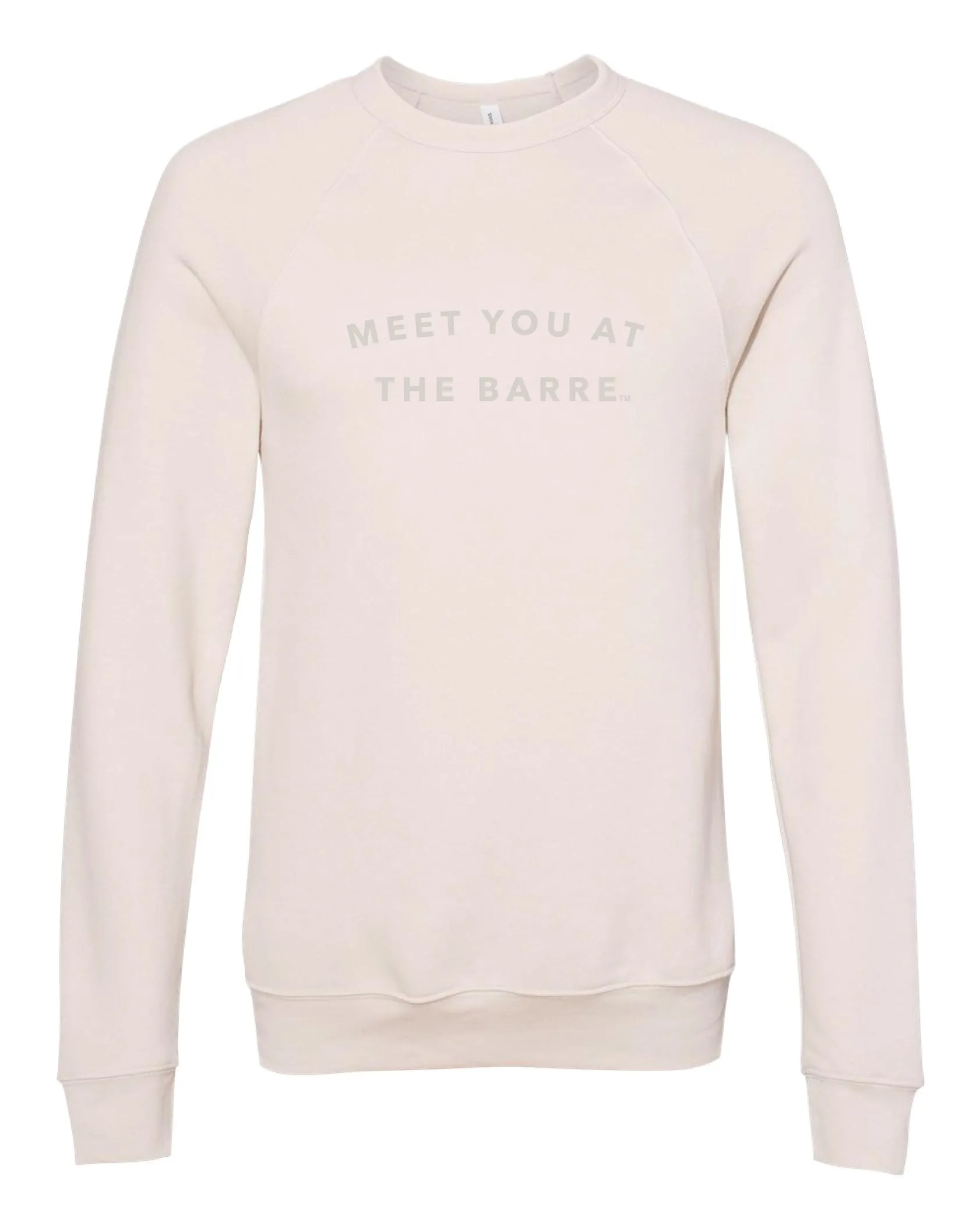 Crewneck Unisex Fleece Sweatshirt - MEET YOU AT THE BARRE