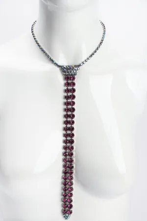Crystal Necktie Necklace