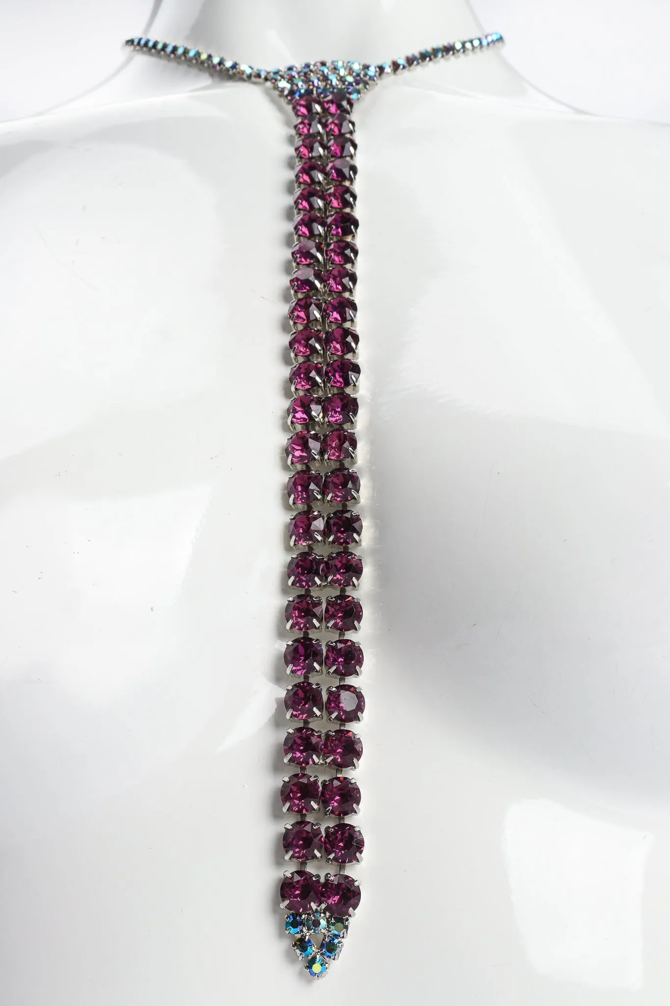 Crystal Necktie Necklace