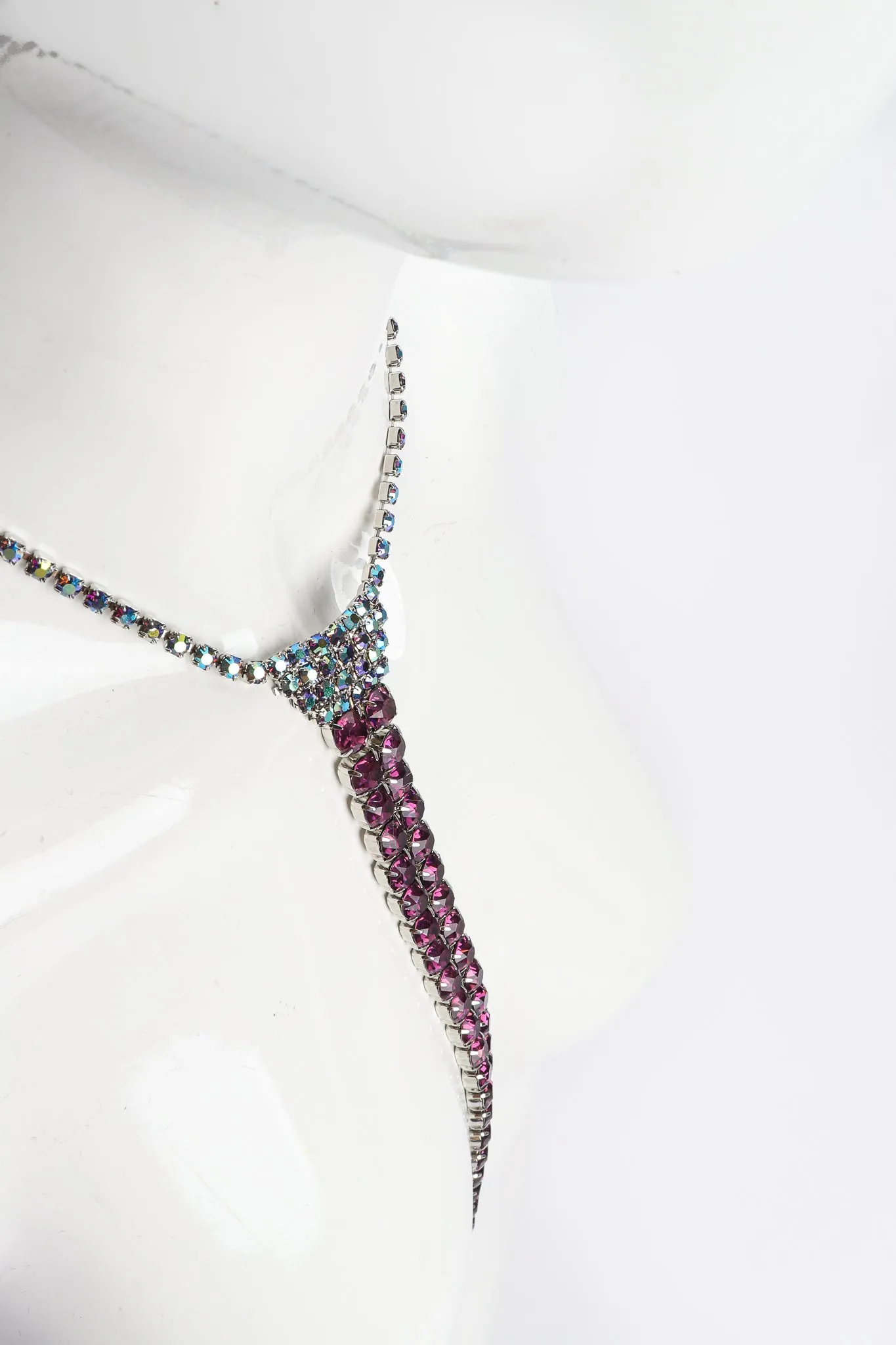 Crystal Necktie Necklace