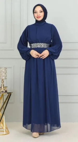 Dalia Formal Dress - Navy