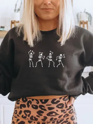 DANCING SKELETON CREWNECK // FINAL SALE