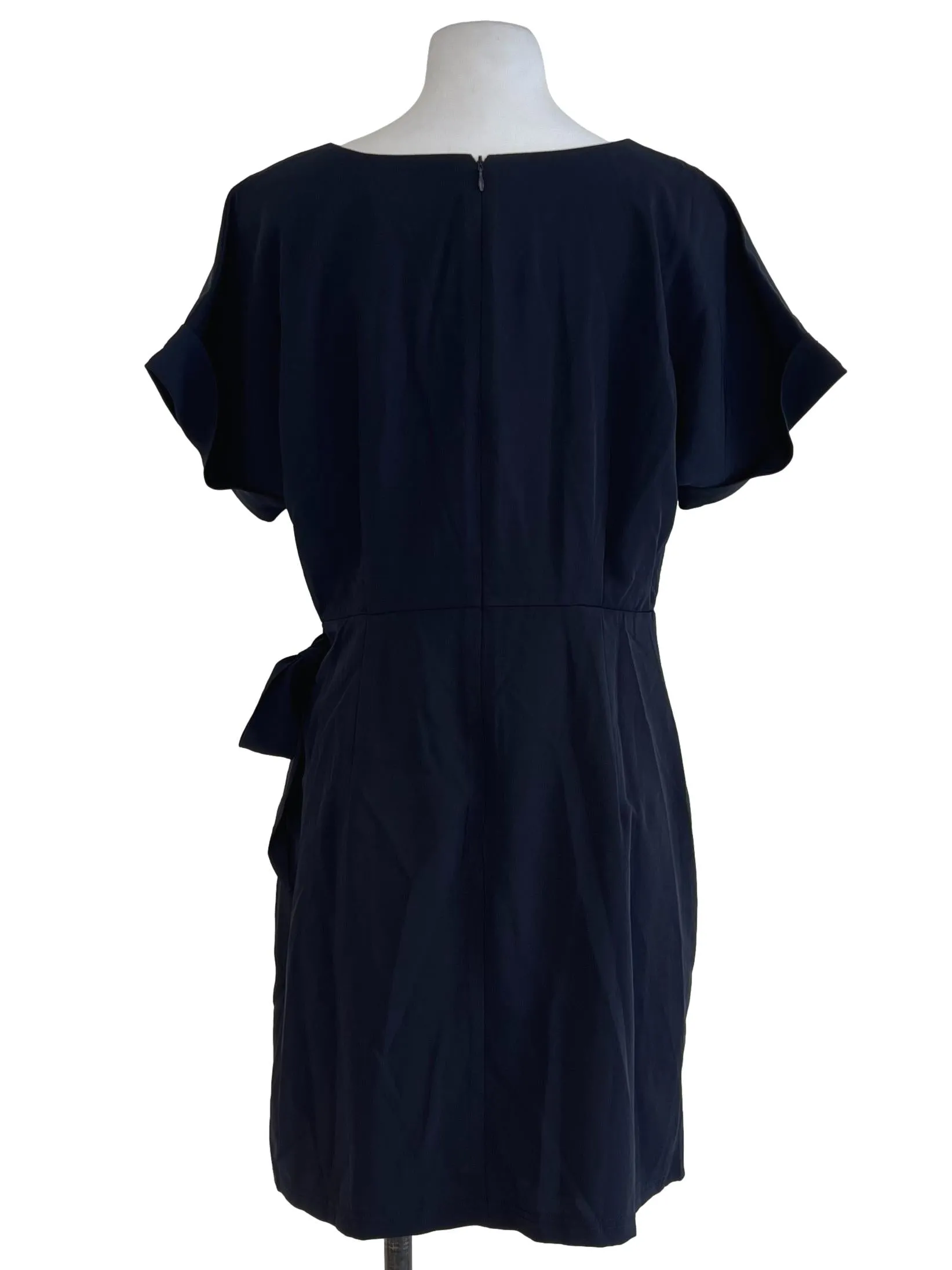 Dark Blue Wrap Dress