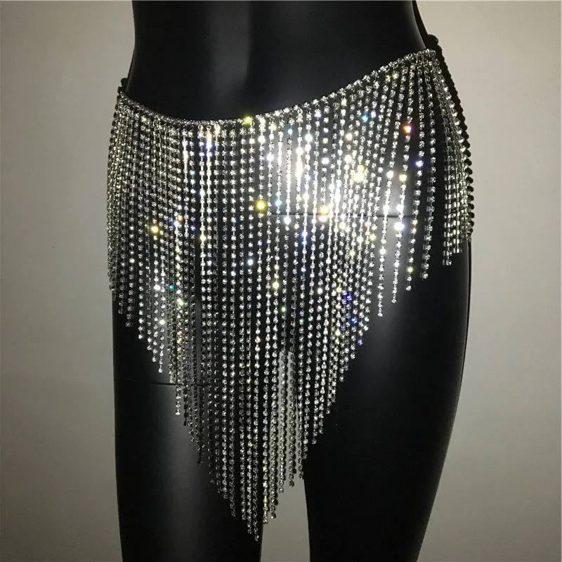 Diamante Tassel Skirt