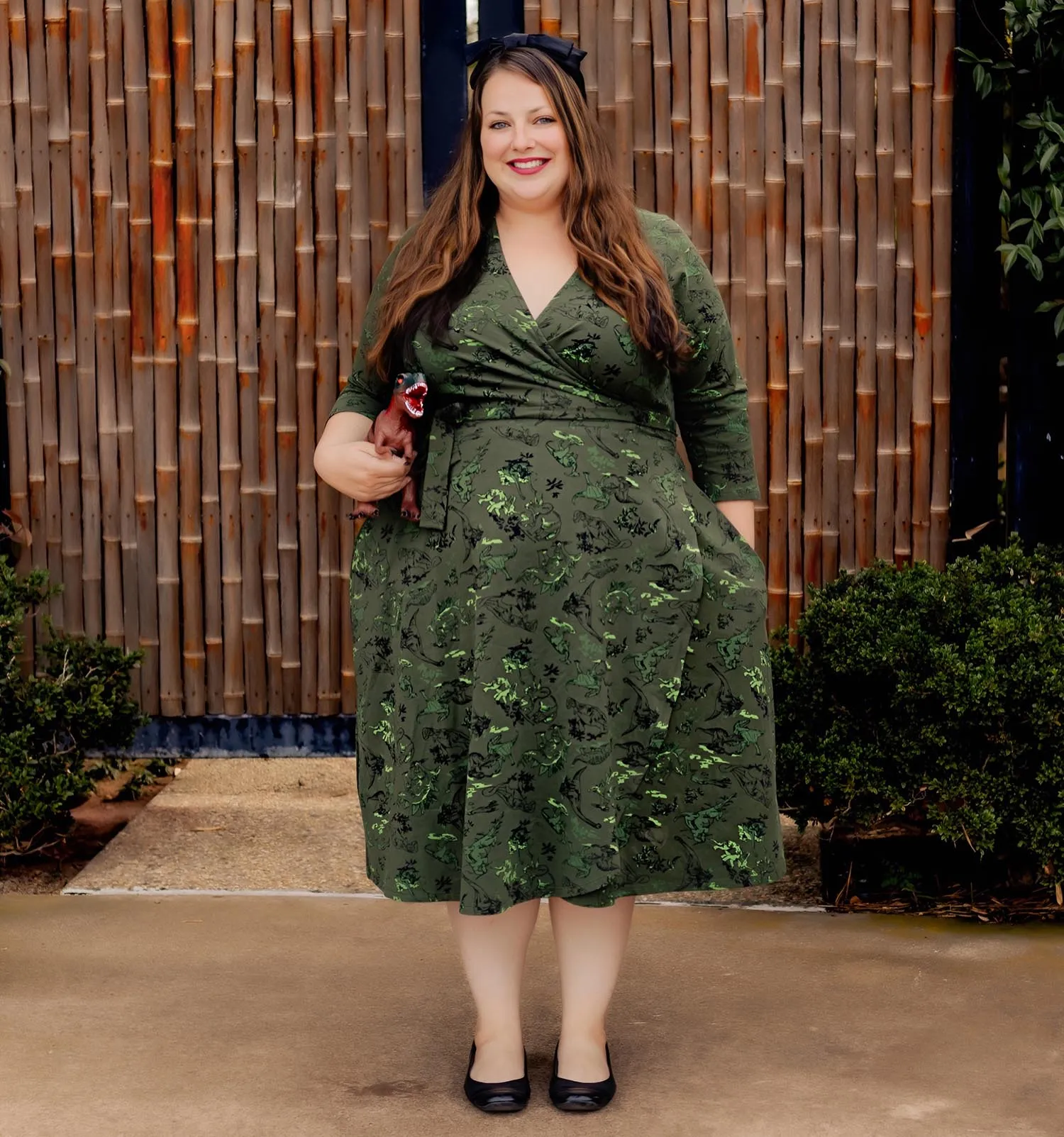 Dinosaur Wrap Dress - Brachio de Joy