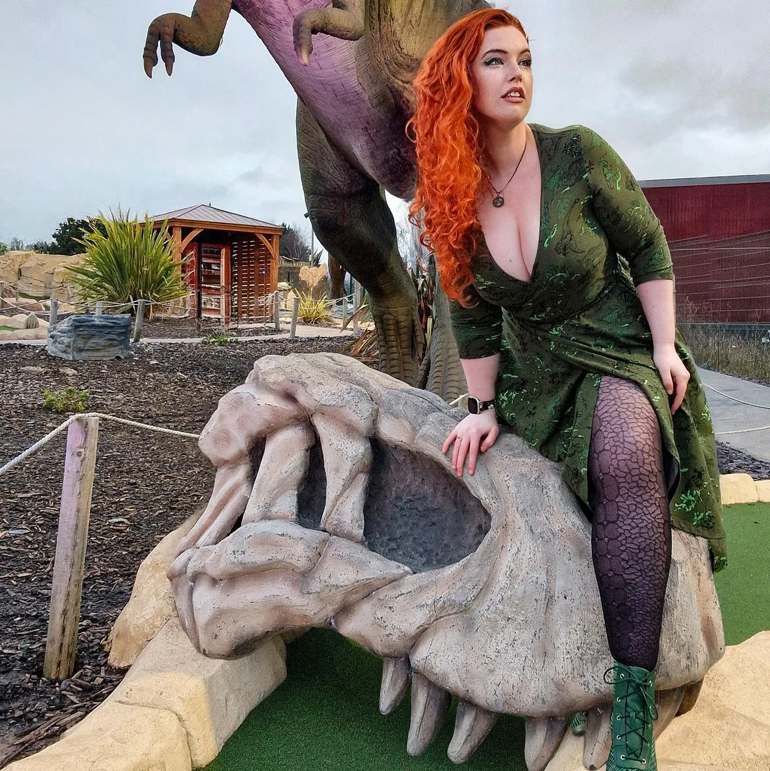 Dinosaur Wrap Dress - Brachio de Joy