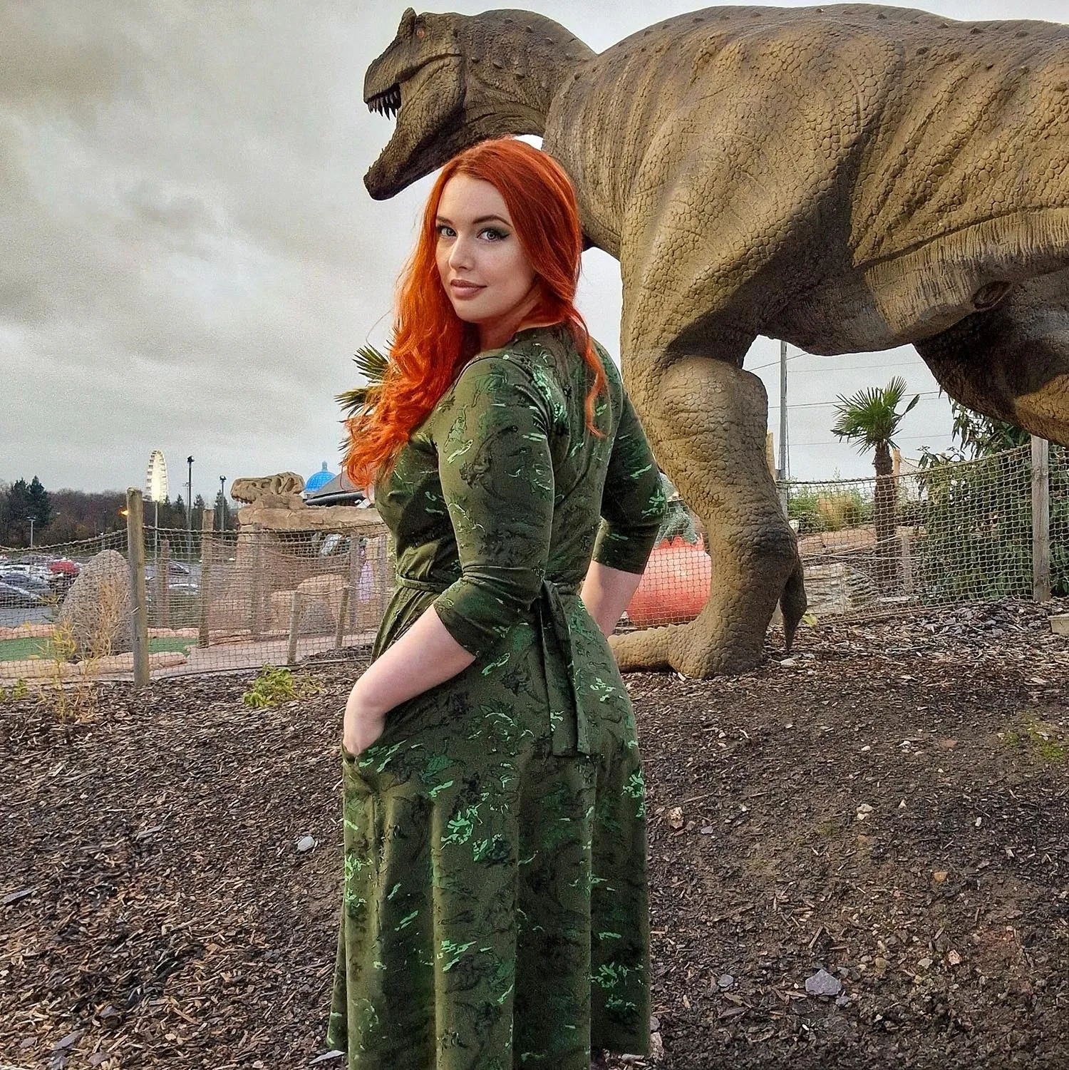 Dinosaur Wrap Dress - Brachio de Joy