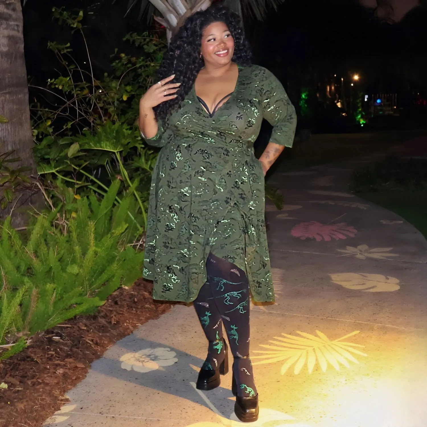 Dinosaur Wrap Dress - Brachio de Joy
