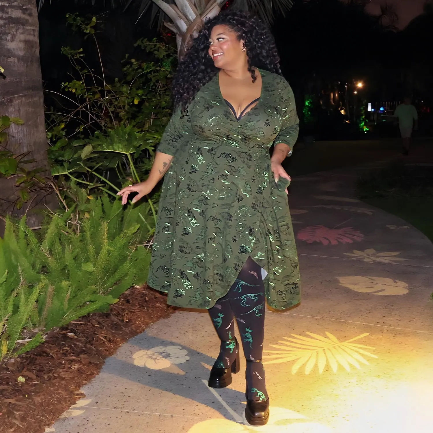 Dinosaur Wrap Dress - Brachio de Joy