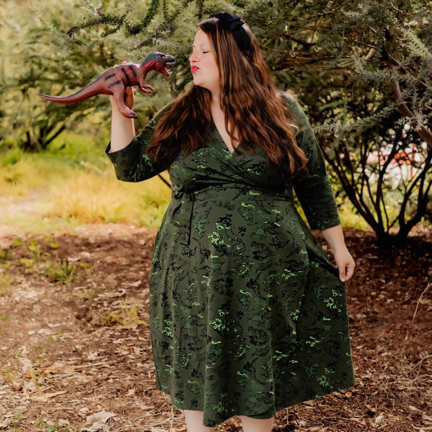 Dinosaur Wrap Dress - Brachio de Joy