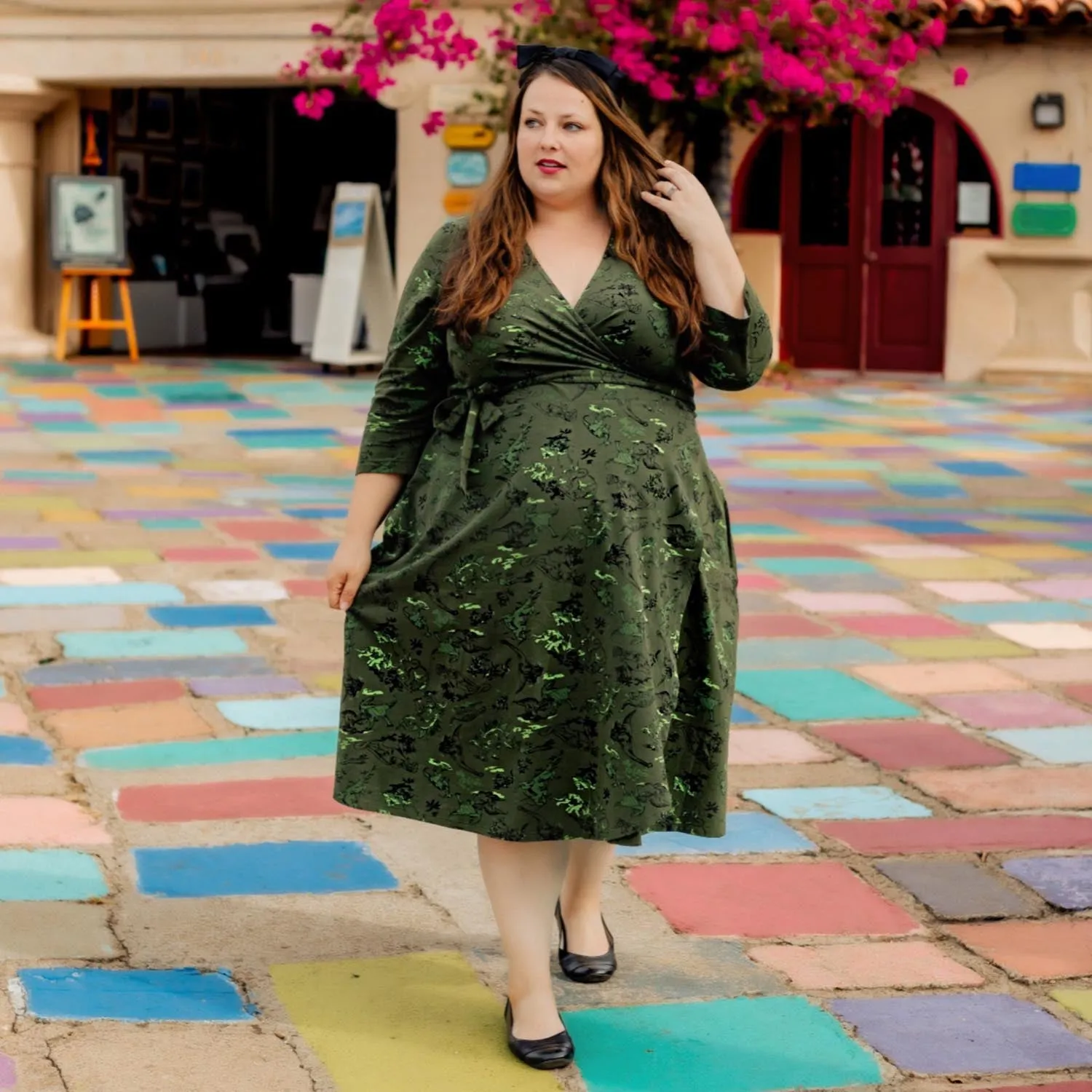 Dinosaur Wrap Dress - Brachio de Joy