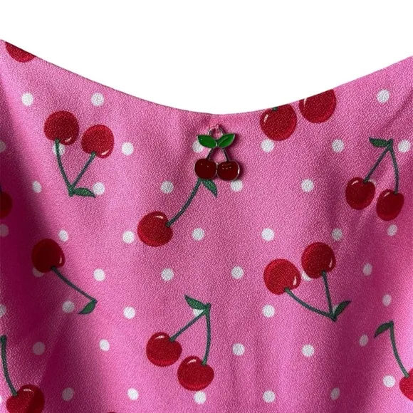 Dolls Kill Sugar Thrillz Cherry Munroe Mini Dress Medium