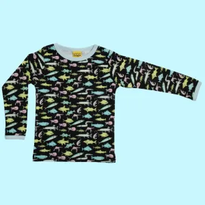 DUNS Fish Black - Long Sleeve Top