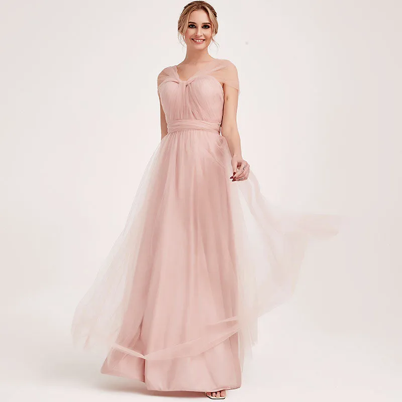 Dusty Pink MULTI WAY Tulle Bridesmaid Dress