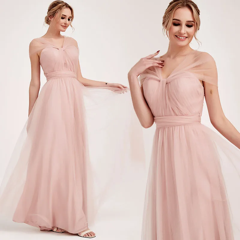 Dusty Pink MULTI WAY Tulle Bridesmaid Dress