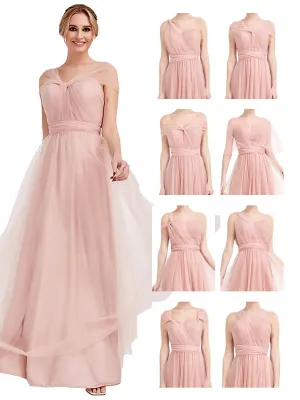 Dusty Pink MULTI WAY Tulle Bridesmaid Dress