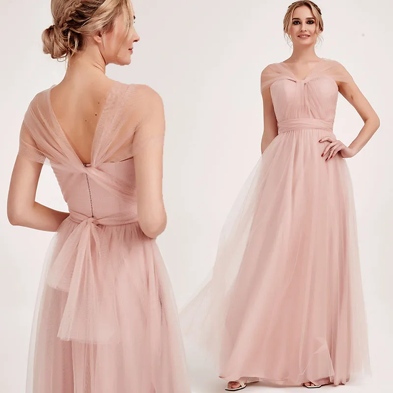 Dusty Pink MULTI WAY Tulle Bridesmaid Dress
