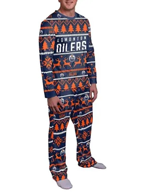Edmonton Oilers Wordmark 2-Piece Pajama Set