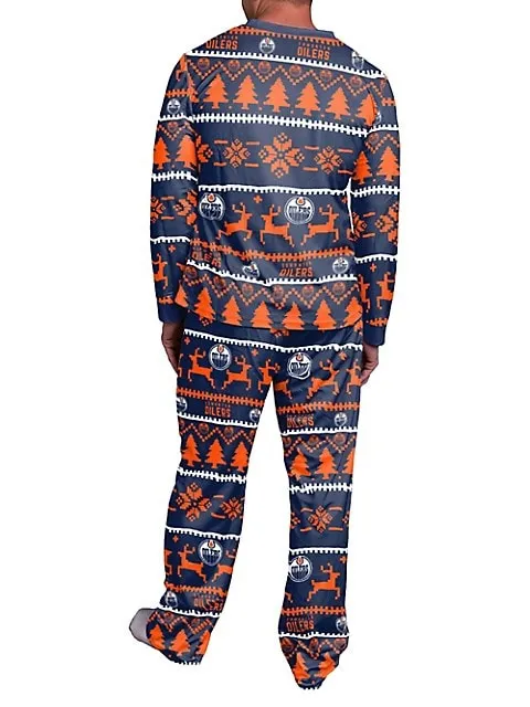 Edmonton Oilers Wordmark 2-Piece Pajama Set