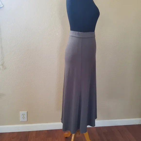 Eileen Fisher A-Line Midi Skirt XXS Grey
