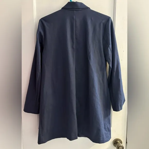 Eileen Fisher Organic Cotton Blend Ponte Long Blazer Petite Small