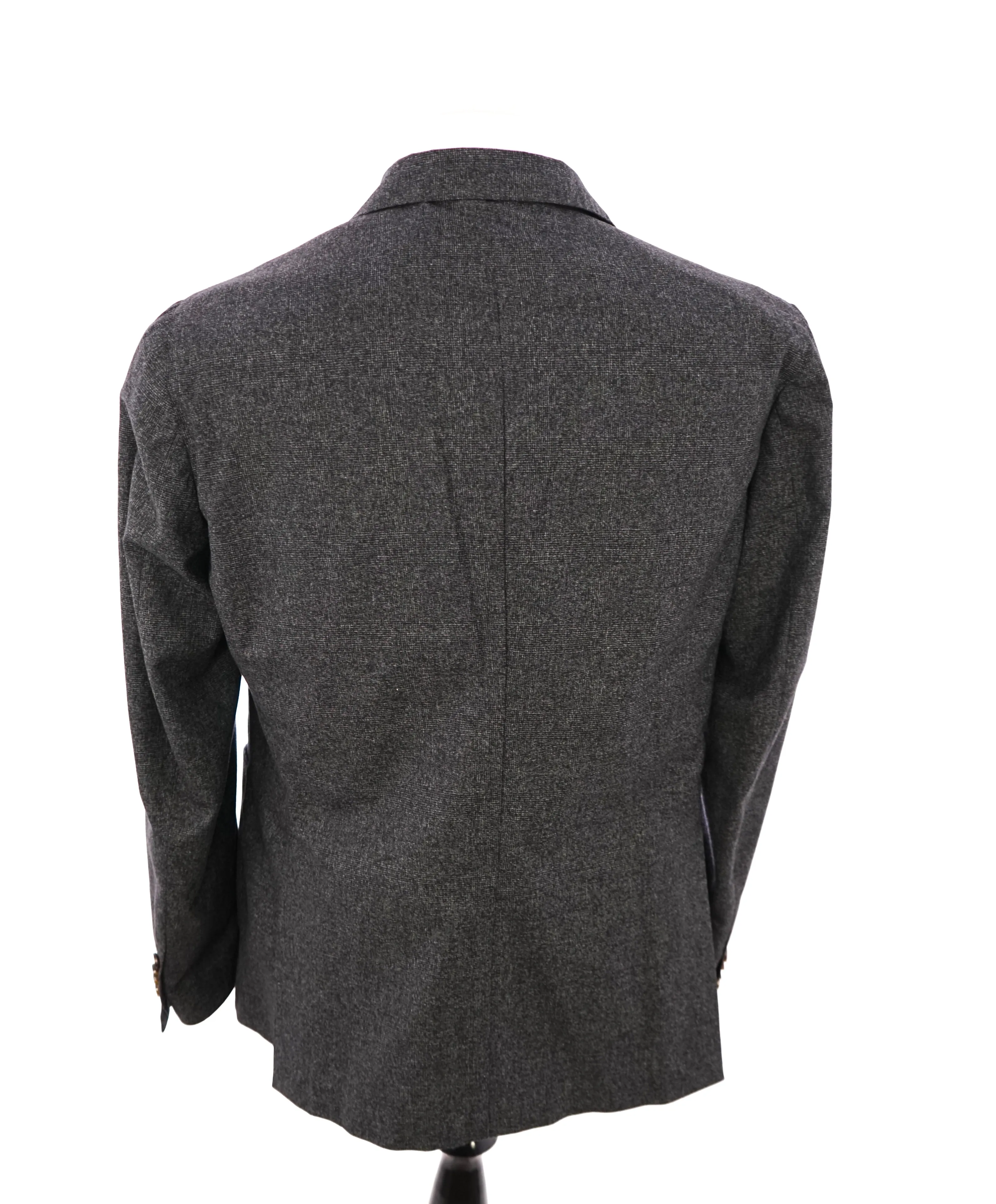 ELEVENTY -  "PREMIUM" Deconstructed Gray Melange Check WOOL/COTTON Suit - 46R