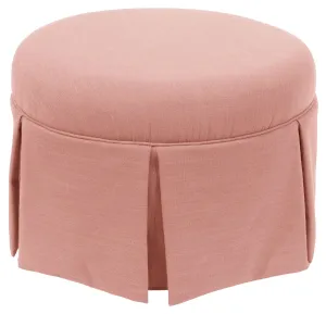 Ellison Skirted Ottoman - Blush