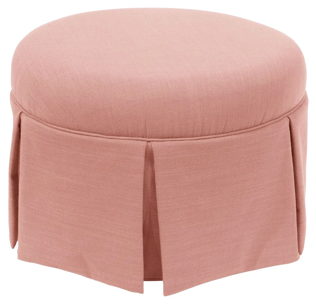 Ellison Skirted Ottoman - Blush