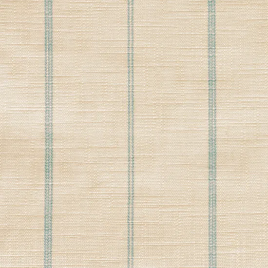 Ellison Skirted Ottoman - Sky Stripe