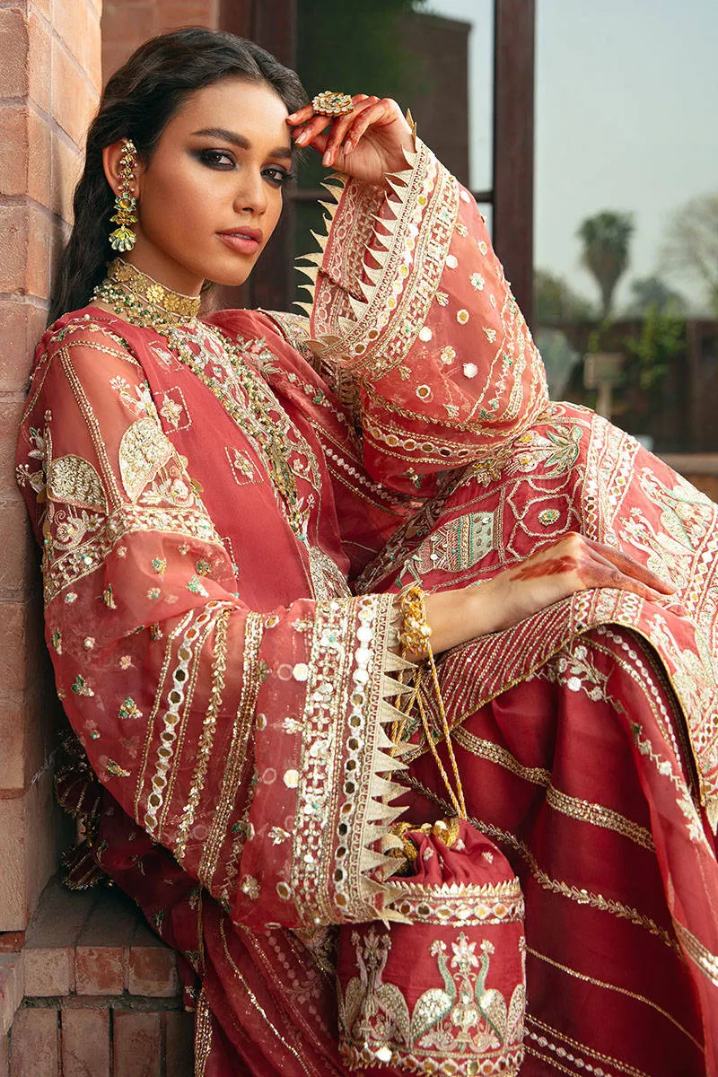 Embroidered Organza Sharara Kameez Pakistani Eid Dress