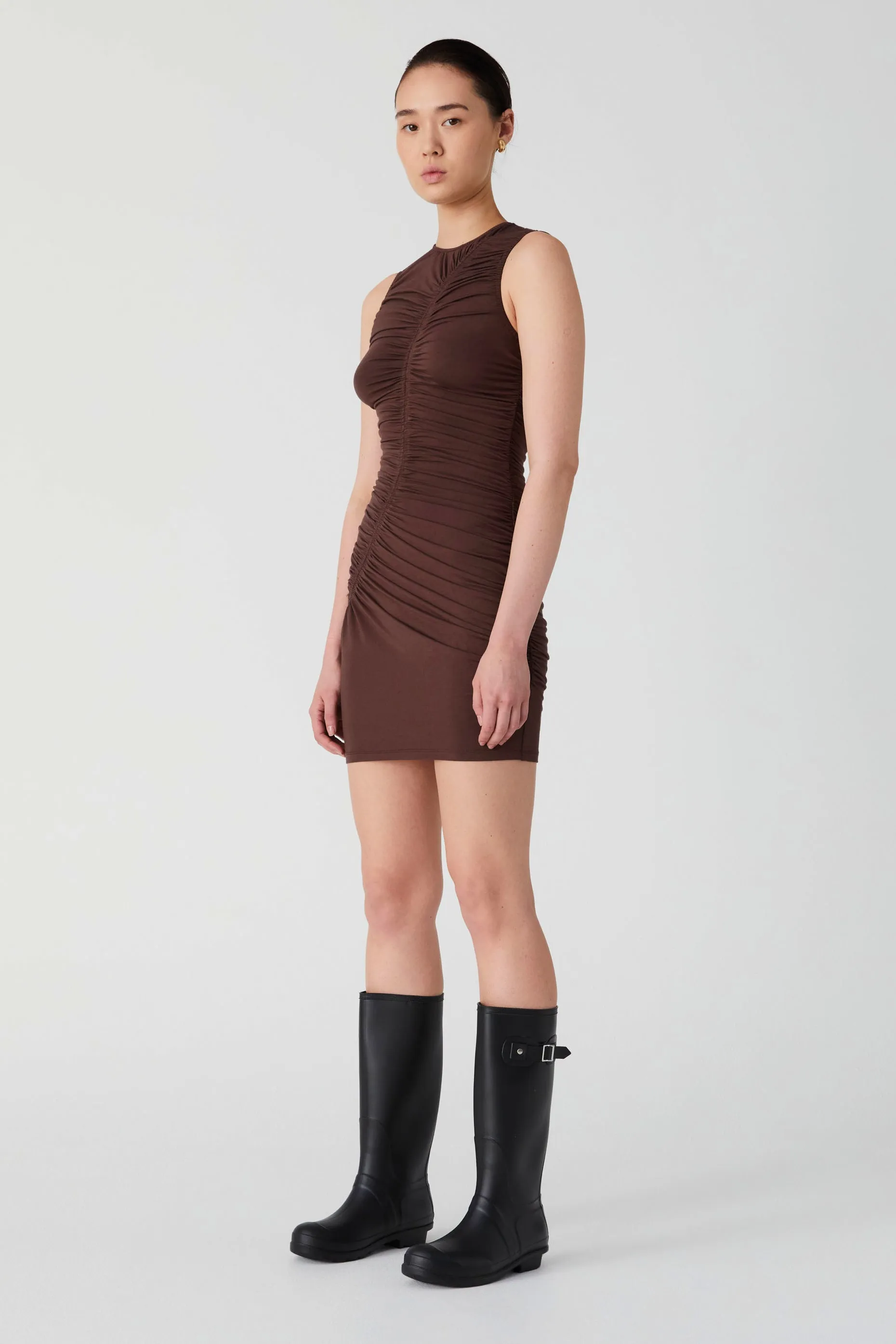 EMEROY MATTE JERSEY MINI DRESS