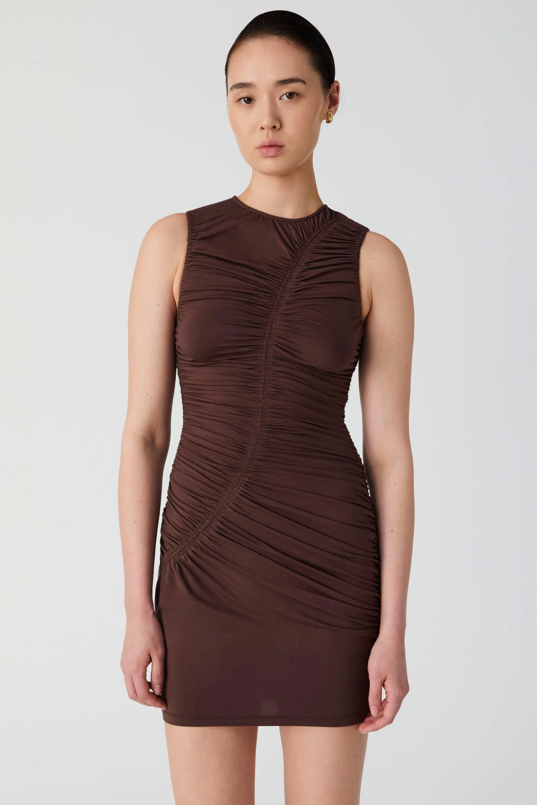 EMEROY MATTE JERSEY MINI DRESS