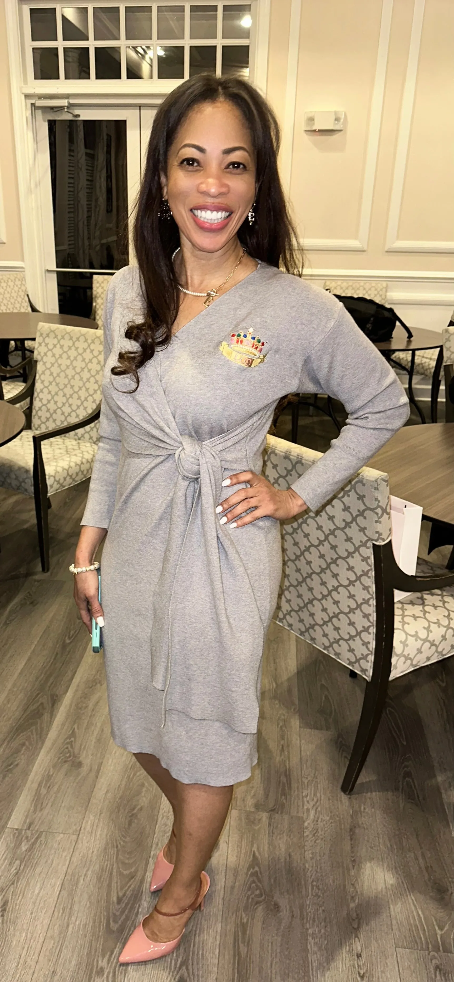 Erica’s Sweater Wrap Dress