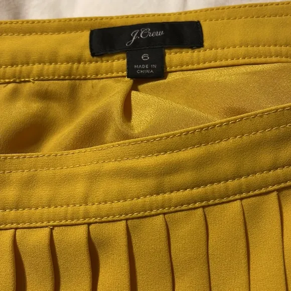 EUC J Crew Pleated Colorblock Midi‎ Skirt Size 6