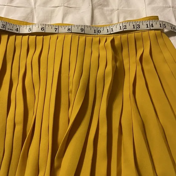 EUC J Crew Pleated Colorblock Midi‎ Skirt Size 6