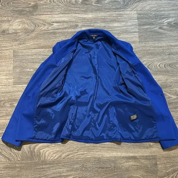 Express Royal Cobalt Blue Blazer Tailored Look Cinched Structured Waist Size 2