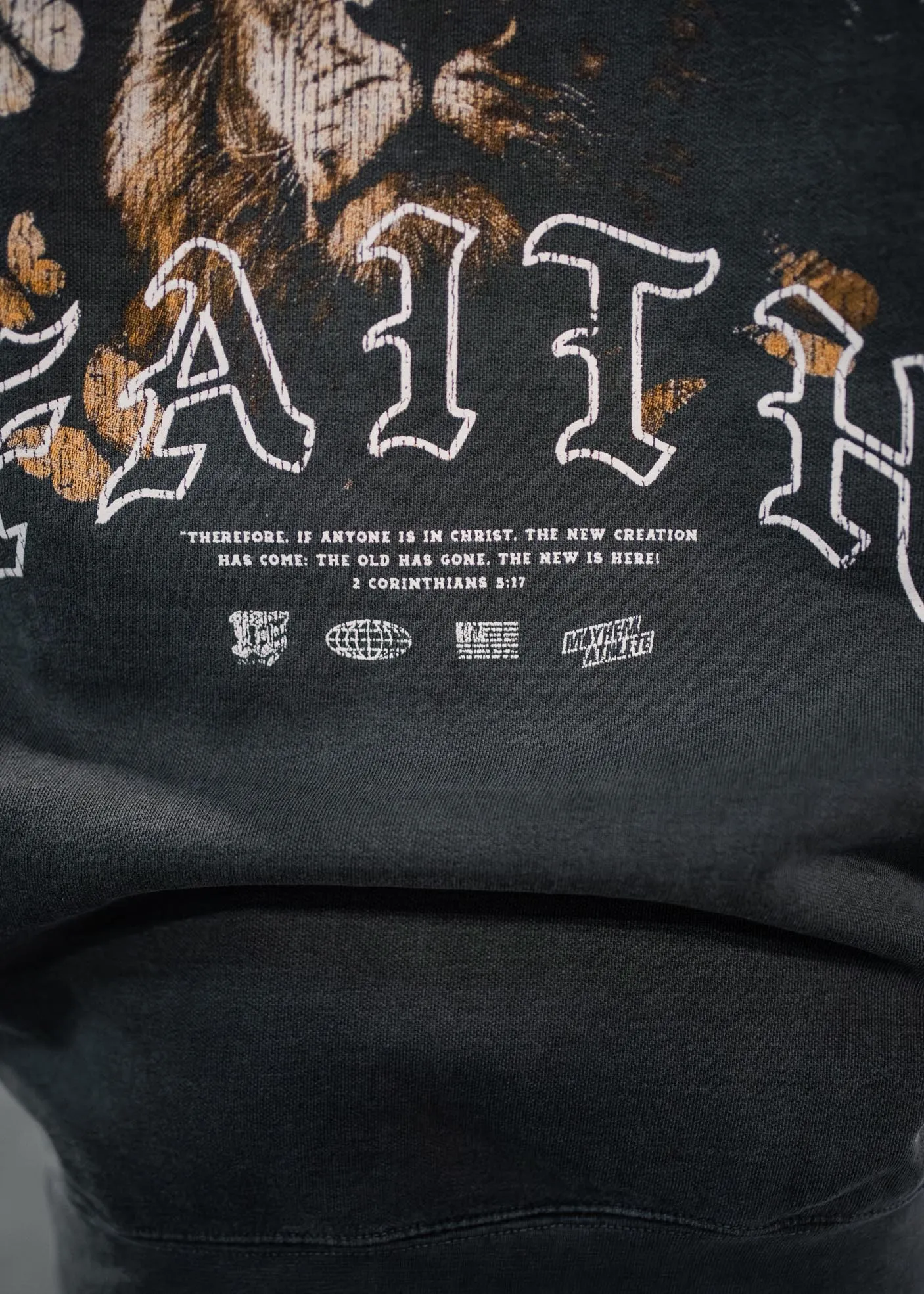 Faith Lion IV Butterflies Crewneck
